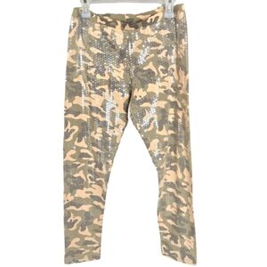 Weavers Sequined Camo Leggings‎ Women's XL